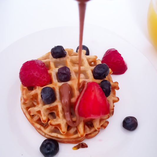 Cacao Apple Coconut Waffles