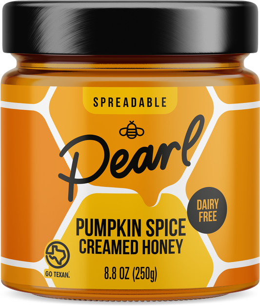 Pumpkin spice creamed honey